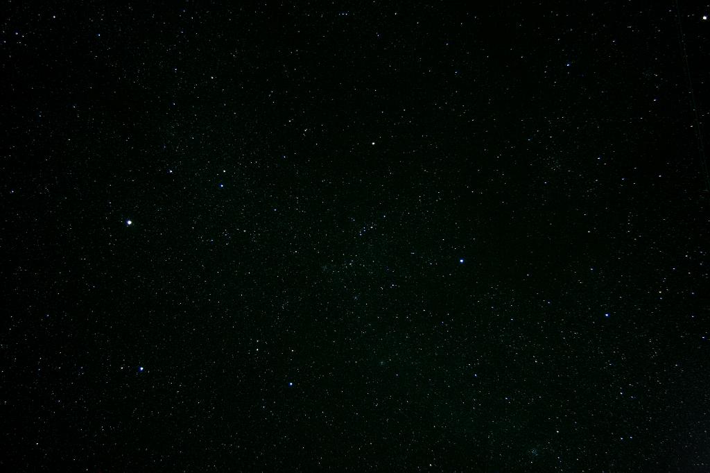 The constellation Auriga as it appears in the November sky - center left is bright Capella 